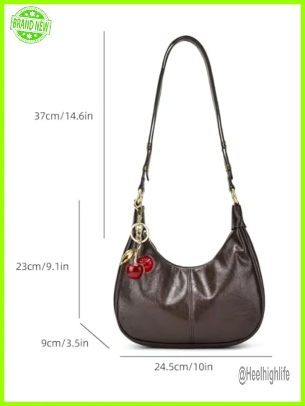 Small Hobo Bag Crescent Shaped Shoulder Bag Crossbody Purse Faux Leather